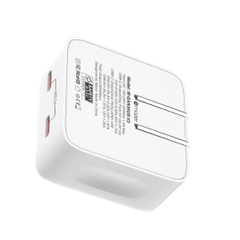Củ sạc nhanh Mazer GanPrestige 35W US Wall Charger Siêu Nhỏ 02 Cổng USB-C Có Đèn Led Báo Sạc Nhanh