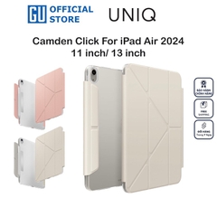 Bao da UNIQ CAMDEN CLICK Cho iPad Air 6 (2024) 11inch/ 13inch Kiểu Dáng Đẹp Tối Giản Nếp Gấp Linh Hoạt Dựng Nhiều Hướng