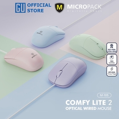 Chuột Có Dây MicroPack COMFY MINI 2 M-105 Hình Dạng Đa Sắc Màu Dễ Dàng Kết Nối Máy Tính Của Bạn Qua Cáp USB