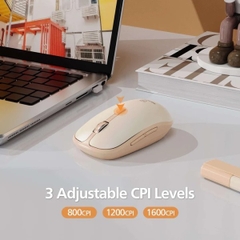 Chuột Không Dây Bluetooth MicroPack SPEEDY SILENT 2 MP-729B Độ Phân Giải 1600CPI Phím Bấm Không Ồn BT5.0