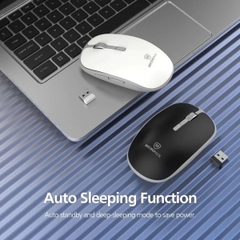 Chuột Không Dây Bluetooth MicroPack SPEEDY SILENT 2 MP-729B Độ Phân Giải 1600CPI Phím Bấm Không Ồn BT5.0