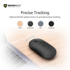 Chuột Không Dây MicroPack INSPIRE 2 MP-707B Bluetooth 5.0 Kiểu Dáng Mỏng Nhẹ HIện Đại Di Chuột Nhạy Chính Xác 1200CPI