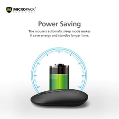 Chuột Không Dây MicroPack INSPIRE 2 MP-707B Bluetooth 5.0 Kiểu Dáng Mỏng Nhẹ HIện Đại Di Chuột Nhạy Chính Xác 1200CPI