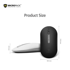Chuột Không Dây MicroPack INSPIRE 2 MP-707B Bluetooth 5.0 Kiểu Dáng Mỏng Nhẹ HIện Đại Di Chuột Nhạy Chính Xác 1200CPI