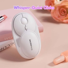 Chuột Không Dây MicroPack SPEED GLASS MP-720C Rechargeable Wireless Mouse 2.4G Bluetooth Dual Mode Tích Hợp Gương Mini