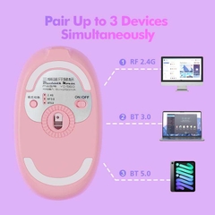Chuột Không Dây MicroPack SPEED GLASS MP-720C Rechargeable Wireless Mouse 2.4G Bluetooth Dual Mode Tích Hợp Gương Mini