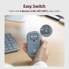 Chuột không dây MicroPack Lifestyle ML-203W 1000-4000CPI Bluetooth 5.0 Pin Sạc Tích Hợp Tiêu Thụ Điện Năng Thấp