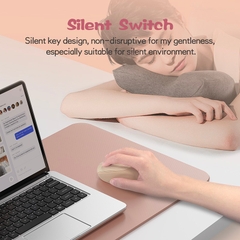 Chuột không dây MicroPack Soft Silicone Lifestyle MS-201W BT5.0 4000CPI Thiết Kế Công Thái Học Sử Dụng Siêu Mềm Ôm Tay