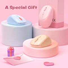 Chuột không dây MicroPack Soft Silicone Lifestyle MS-201W BT5.0 4000CPI Thiết Kế Công Thái Học Sử Dụng Siêu Mềm Ôm Tay