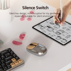 Chuột Không Dây MicroPack Lifestyle Dual Mode 2.4G + Bluetooth Wireless Mouse ML-202W Kèm 2 Phím Đổi Click Trái Phải