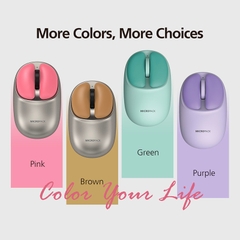Chuột Không Dây MicroPack Lifestyle Dual Mode 2.4G + Bluetooth Wireless Mouse ML-202W Kèm 2 Phím Đổi Click Trái Phải