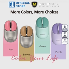 Chuột Không Dây MicroPack Lifestyle Dual Mode 2.4G + Bluetooth Wireless Mouse ML-202W Thiết Kế Độc Đáo Siêu Nhạy 4000CPI