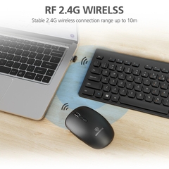 Bộ Bàn Phím Kèm Chuột Không Dây MicroPack iFREE MINI 2 KM-228W Gọn Nhẹ Tiết Kiệm Điện Thời Gian Chờ Đến 277 Ngày