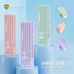 Bộ bàn phím kèm chuột không dây MicroPack iFREE LITE 2 KM-237W Nhiều Màu Lựa Chọn Trẻ Trung