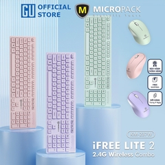 Bộ bàn phím kèm chuột không dây MicroPack iFREE LITE 2 KM-237W Nhiều Màu Lựa Chọn Trẻ Trung