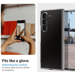 Ốp Lưng Spigen Air Skin Clear Cho Samsung Galaxy Z Fold6 ACS07815 Trong Suốt Thiết Kế Tối Giản Mỏng Nhẹ Thoáng Khí