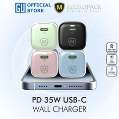 Củ sạc MicroPack POWER SERVER 35 MWC-135 Chip GAN Mạnh Mẽ Nhỏ Gọn Tặng Kèm Phích Tương Thích UK/ US/ EU