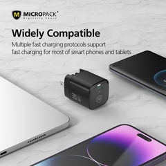 Củ sạc MicroPack POWER SERVER 35 MWC-135 Chip GAN Mạnh Mẽ Nhỏ Gọn Tặng Kèm Phích Tương Thích UK/ US/ EU