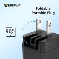 Củ sạc MicroPack POWER SERVER 35 MWC-135 Chip GAN Mạnh Mẽ Nhỏ Gọn Tặng Kèm Phích Tương Thích UK/ US/ EU