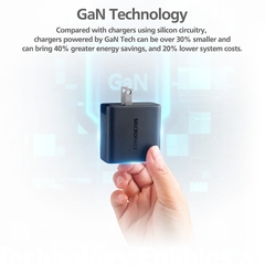 Củ sạc MicroPack POWER SERVER GaN 65W MWC-265PD Nhỏ Gọn Tặng Kèm Đầu Cắm US/ EU/ UK