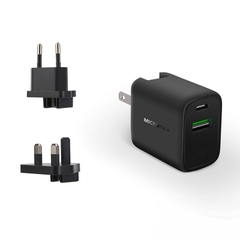 Củ sạc MicroPack POWER SERVER GaN 65W MWC-265PD Nhỏ Gọn Tặng Kèm Đầu Cắm US/ EU/ UK