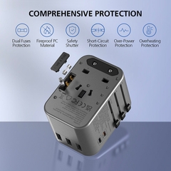 Củ sạc đa năng MicroPack TRAVELLER 35 MTA-535 Có Thể Hoán Đổi Phích Cắm Sử Dụng Được Trên 150 Quốc Gia