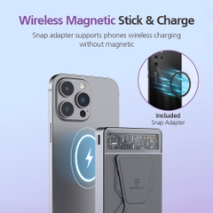 Pin Sạc Dự Phòng Không Dây MicroPack POWER WAVE V WPB-310 Hỗ Trợ Sạc Không Dây Điện Thoại Tai Nghe Không Dây SmartWatch