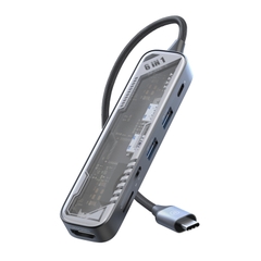 Hub Chuyển Đổi MicroPack EXPAND MDC-N6T 6 in 1 kết nối Type-C Thiết Kế Lộ Bo Mạch Bên Trong Nhìn Hiện Đại Phong Cách