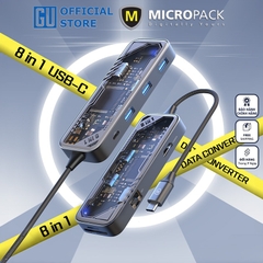 Hub Chuyển Đổi MicroPack EXPAND MDC-N8T 8 Trong 1 Kết Nối Type-C Thiết Kế Lộ Bo Mạch Bên Trong Nhìn Hiện Đại Phong Cách
