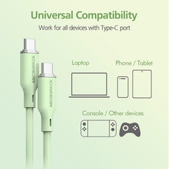 Cáp Sạc MicroPack POWER LINK C1 MC-C60 USB-C to C 60W Soft Silicone 120cm Nhiều Màu Sắc Lựa Chọn