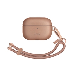 Ốp UNIQ COEHL HAVEN Cho Airpods Pro Gen 2/1 Da Nhân Tạo Chất Lượng Cao Sang Trọng Tặng Kèm Dây Móc Carabiner