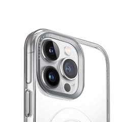 Ốp UNIQ Hybrid Magclick Charging Calio Cho iPhone 15 Pro Max Tích Hợp Vòng Sạc Không Dây Chống Sốc 2,5m