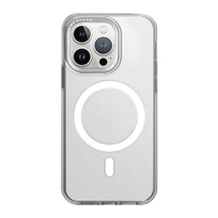 Ốp UNIQ Hybrid Magclick Charging Calio Cho iPhone 15 Pro Max Tích Hợp Vòng Sạc Không Dây Chống Sốc 2,5m
