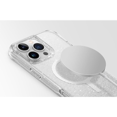 Ốp Lưng UNIQ LifePro Xtreme Tinsel MagClick Cho iPhone 16/ 16Plus/ 16 Pro/ 16 Pro/ 16 Pro Max Pha Lê Lấp Lánh 3D Cao Cấp