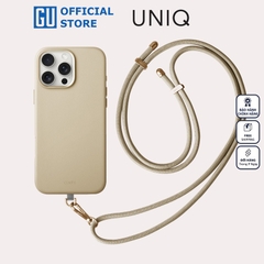 Ốp Lưng UNIQ COEHL MUSE Cho iPhone 16 Pro Max Da Thuần Chay Cao Cấp Sạc Không Dây MagClick Tặng Kèm Dây Đeo