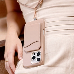 Ốp Lưng UNIQ COEHL MUSE Cho iPhone 16 Pro Max Da Thuần Chay Cao Cấp Sạc Không Dây MagClick Tặng Kèm Dây Đeo