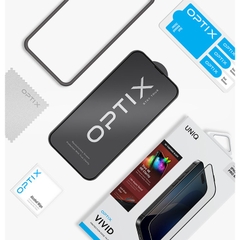 Kính Cường Lực UNIQ OPTIX VIVID Cho iPhone 16/ 16 Plus/ 16 Pro/ 16 Pro Max Hiển Thị Sắc Nét Màu Sắc Rực Rỡ