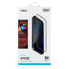 Kính Cường Lực UNIQ OPTIX VIVID Cho iPhone 16/ 16 Plus/ 16 Pro/ 16 Pro Max Hiển Thị Sắc Nét Màu Sắc Rực Rỡ