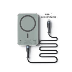 Pin Dự Phòng Không Dây MIPOW MAGLINK SLIM 5000 mAh SPQ02 Sạc Nhanh 20W Thiết Kế Siêu Mỏng Sạc Từ Tính Không Dây