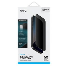 Kính Cường Lực UNIQ OPTIX PRIVACY Cho iPhone 16/ 16 Plus/ 16 Pro/ 16 Pro Max Chống Nhìn Trộm Độ Rõ Nét Được Tối Ưu Hoá