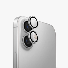 Kính Bảo Vệ Camera UNIQ OPTIX ALUGUARD Cho iPhone 16/ 16 Plus Khung Hợp Kim Nhôm Kính Cường Lực 9H Trong Suốt