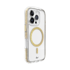 Ốp Lưng LAUT Aero Sparkle Cho iPhone 16 Pro/ 16 Pro Max Có Sạc Không Dây Thiết Kế Trong Suốt Như Pha Lê
