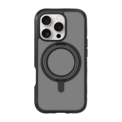 Ốp LAUT Crystal Matter Cho iPhone 16 Series Vòng MagSpin Tích Hợp Sạc Không Dây Xoay 360 Độ Làm Chân Đế