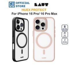 Ốp Lưng LAUT Huex Protect Cho iPhone 16 Pro/ 16 Pro Max Viền Mềm Chống Va Đập Thử Nghiệm Độ Rơi 4.2m