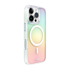 Ốp Lưng LAUT HOLO Cho iPhone 16 Pro/ 16 Pro Max Dải Màu Cực Quang 3 Chiều Tuyệt Đẹp Tương Thích Sạc Không Dây