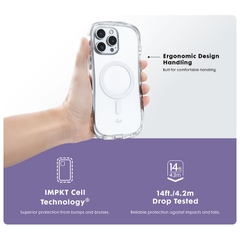 Ốp Lưng LAUT POP LUME Cho iPhone 16 Pro/ 16 Pro Max Thiết Kế Lượn Sóng Dễ Dàng Cầm Nắm Nổi Bật Với Lớp Vỏ Siêu Trong