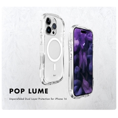 Ốp Lưng LAUT POP LUME Cho iPhone 16 Pro/ 16 Pro Max Thiết Kế Lượn Sóng Dễ Dàng Cầm Nắm Nổi Bật Với Lớp Vỏ Siêu Trong