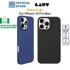 Ốp LAUT HUEX SLIM Cho iPhone 16 Pro Max Có Sạc Không Dây Thiết Kế Mỏng Nhẹ Chống Trượt Được Làm Từ 100% Nhựa Tái Chế