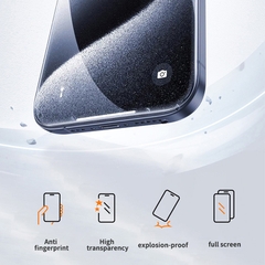 Kính Cường Lực MIPOW KINGBULL 3D Premium Silk Cho iPhone 16 Pro/ 16 Pro Max Viền 3D Bo Đẹp Mắt Cảm Giác Vuốt Mềm Mượt
