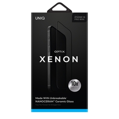 Kính Cường Lực Gốm Nano UNIQ OPTIX XENON Cho iPhone 16 Pro Max Với Chất Liệu Gốm Thủy Tinh NANOCERAM Cao Cấp